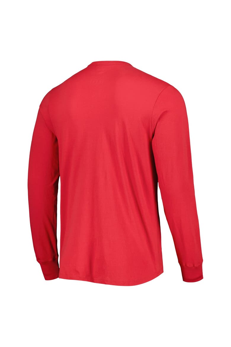 Men's '47 Scarlet San Francisco 49ers Brand Wide Out Franklin Long Sleeve T-Shirt, Alternate, color, Scarlet