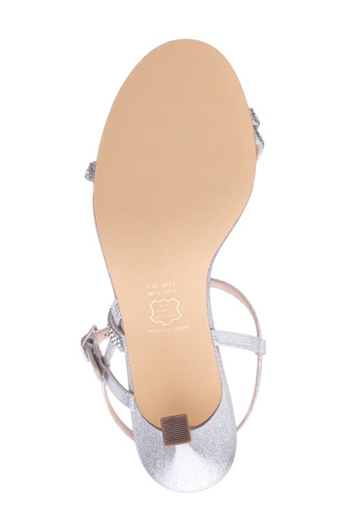 Nina Lizelle Ankle Strap Sandal In Silver