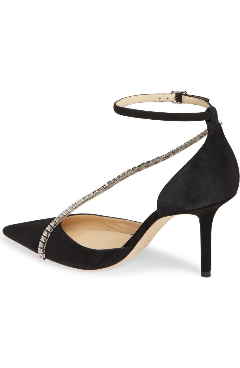 Jimmy Choo Talika Embellished Suede d'Orsay Pump, Alternate, color,