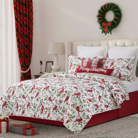 Rosalind Cardinal Bedding Quilt Collection