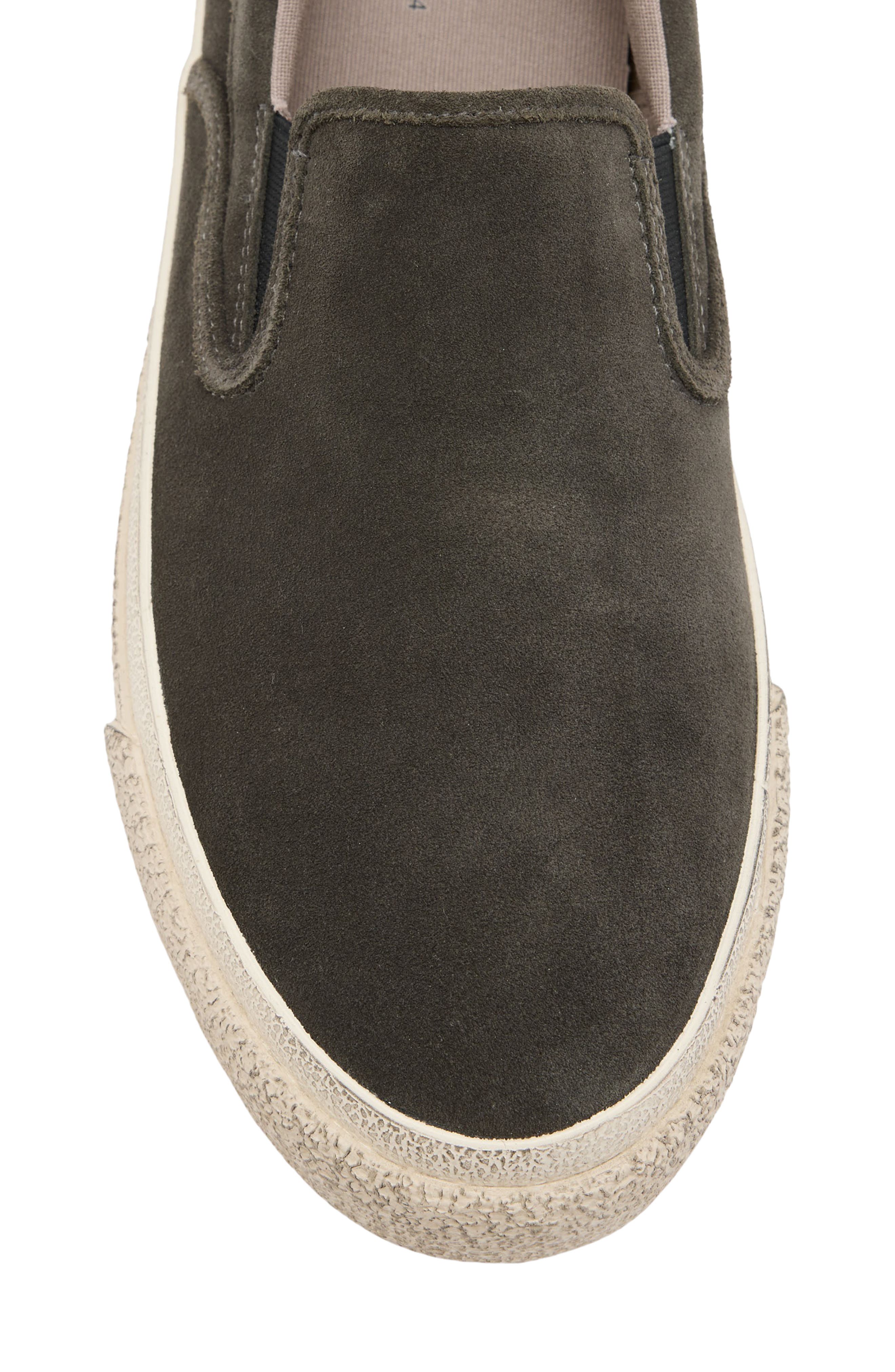 AllSaints Suede Slip-On Sneaker, Alternate, color, 