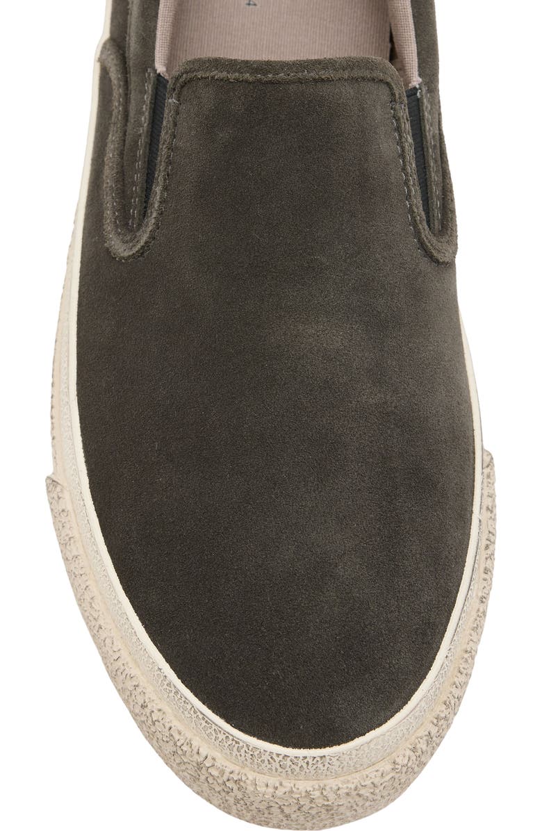 AllSaints Suede Slip-On Sneaker, Alternate, color,