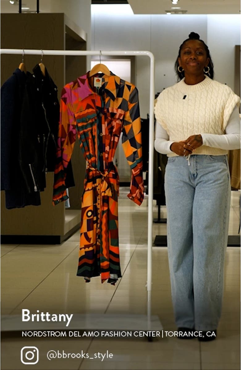 Scarves Long Sleeve Shirtdress, sales video thumbnail