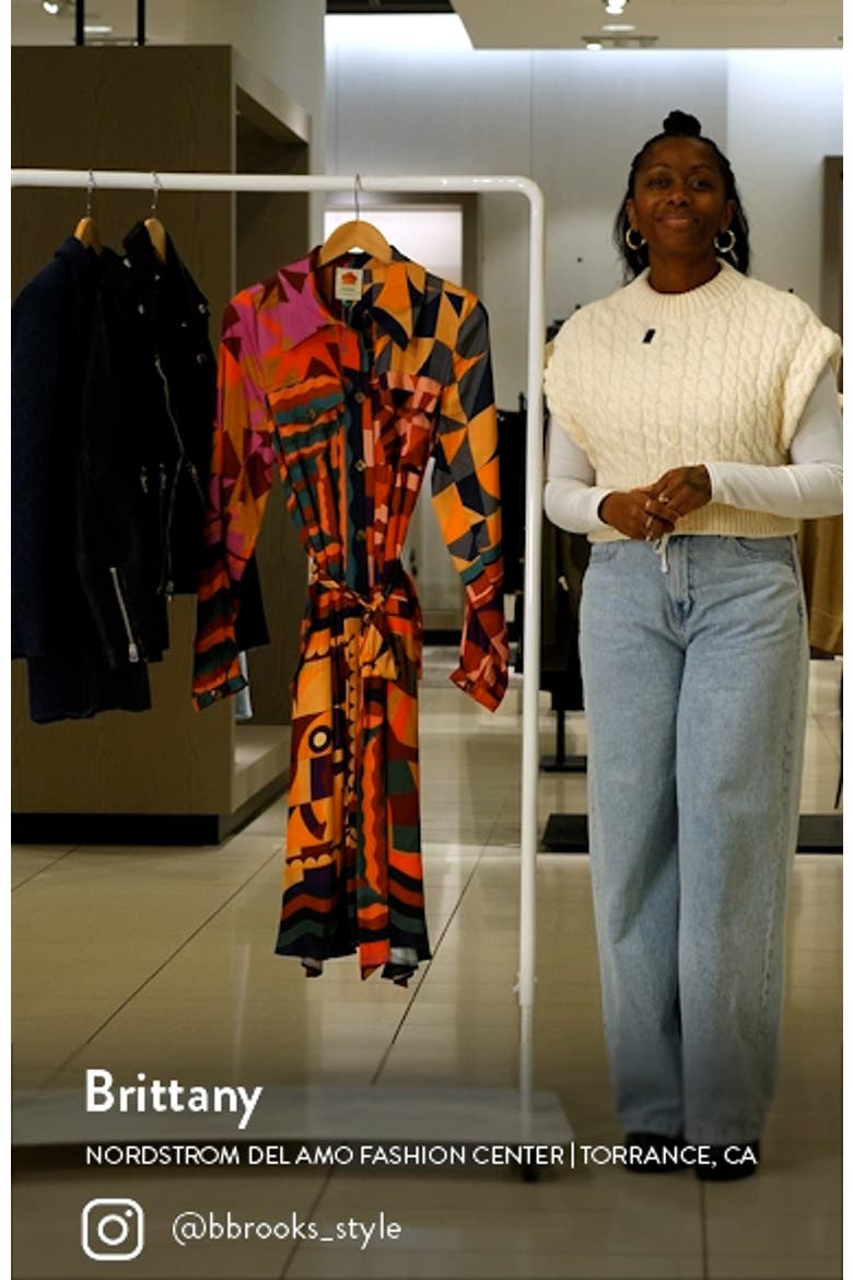 Scarves Long Sleeve Shirtdress video