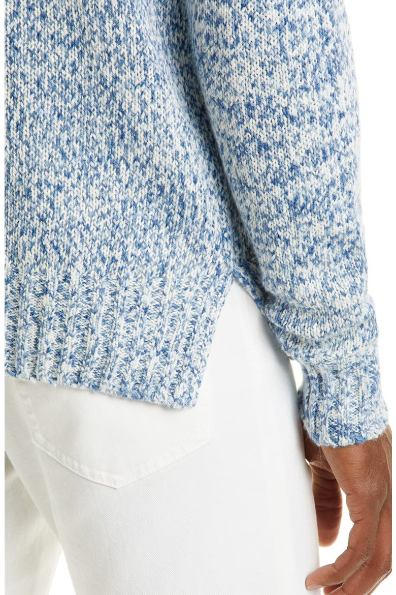 Mélange Silk & Linen Crewneck Sweater, Alternate, color, LIGHT BLUE
