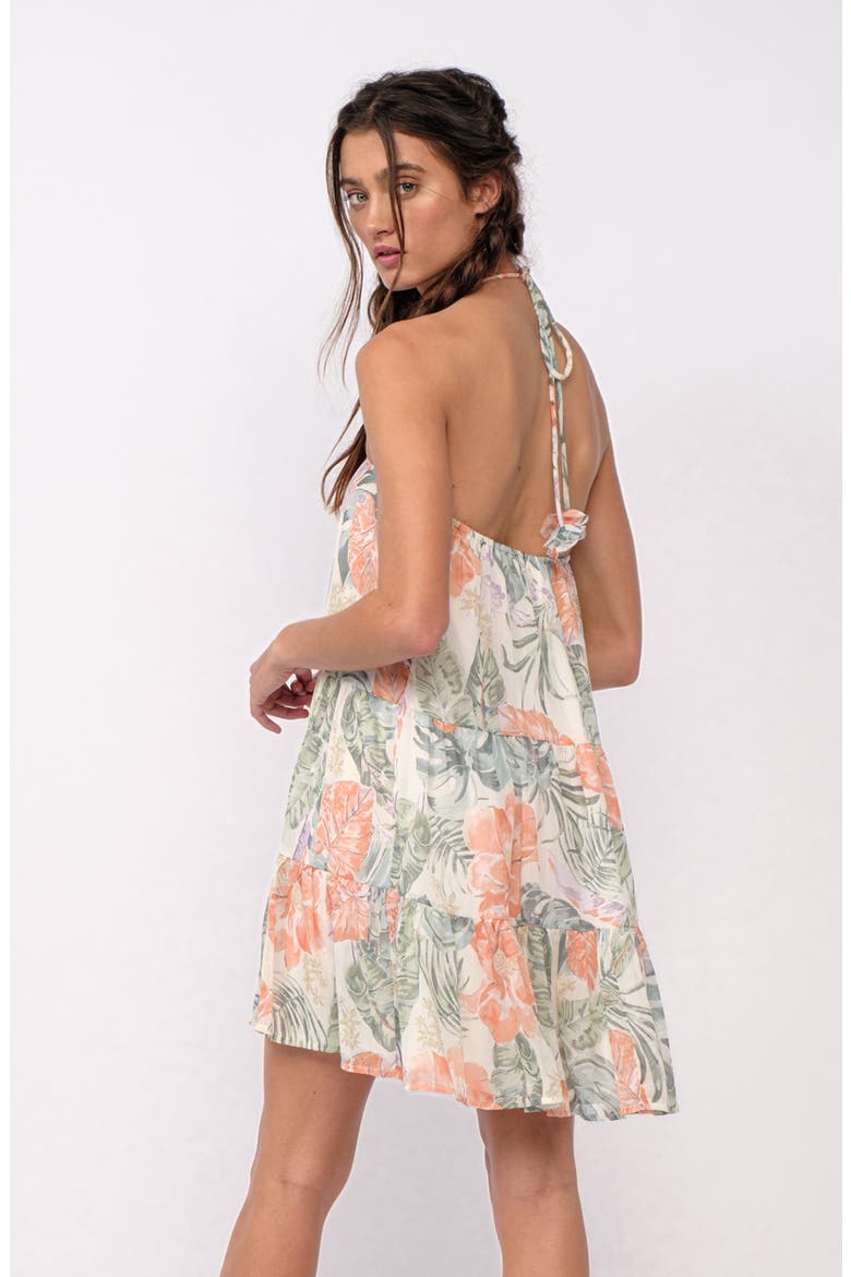 Halter Swing Minidress, Alternate, color, WHITE