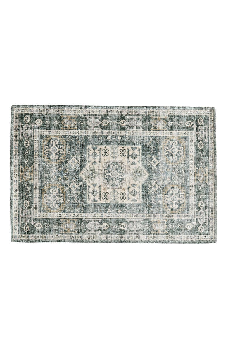 Woven & Weft Medallion Machine-Washable Rug, Main, color,