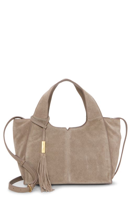 Vince Camuto Aleah Suede Tote In Brown