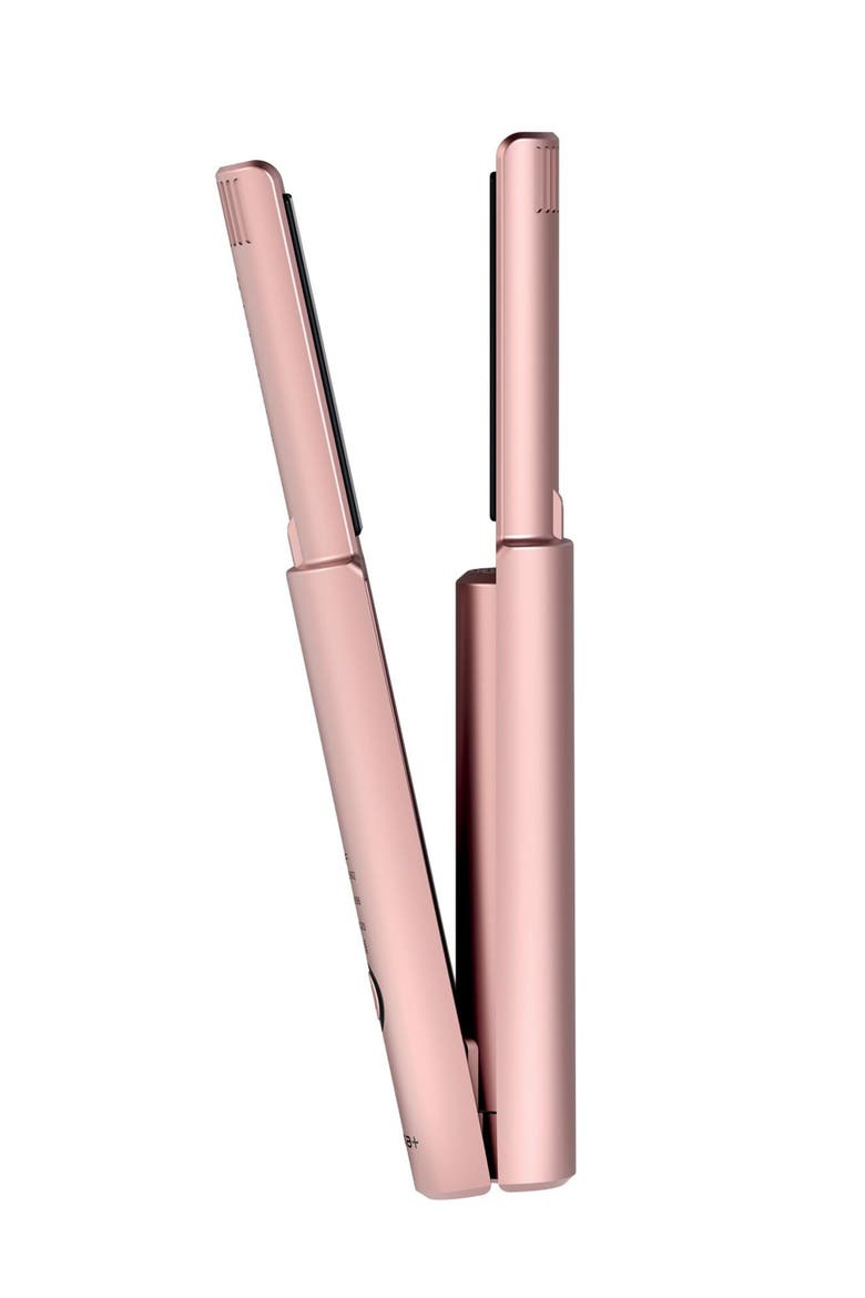 X-Hybrid Cordless Ceramic Touch-Up Flat Iron, Main, color, Pink