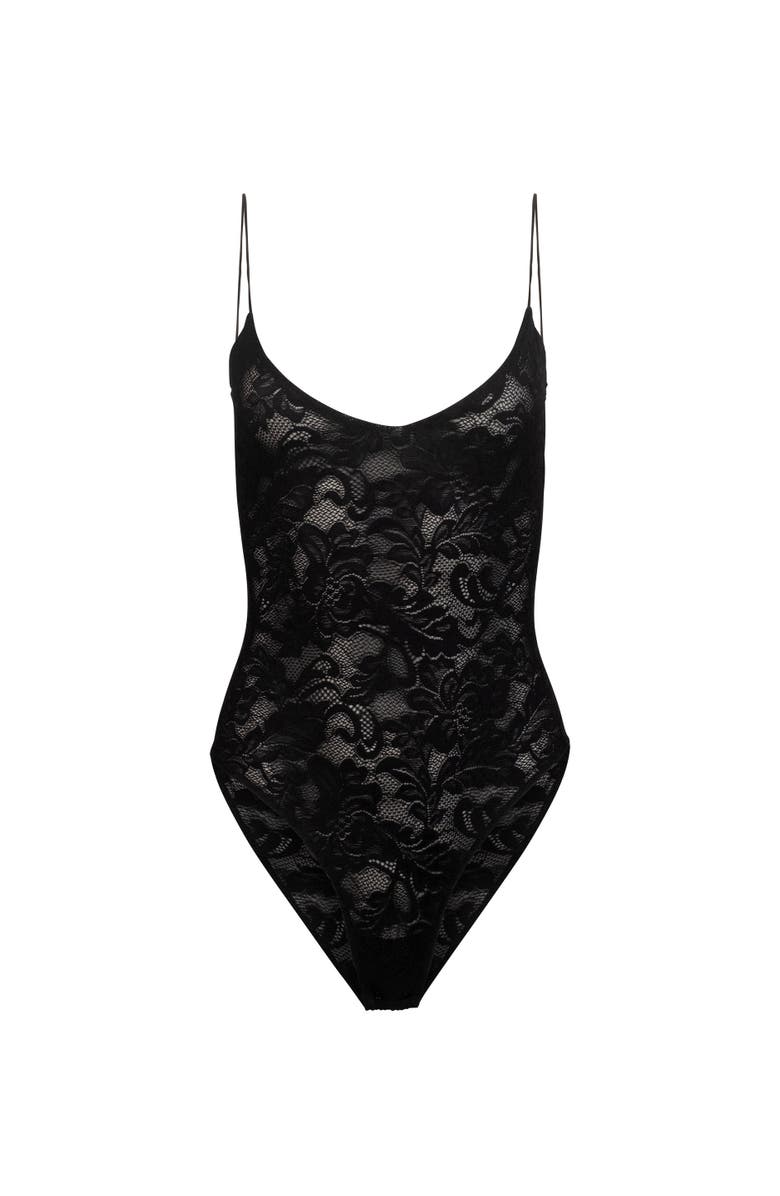 Generation Love Agnes Lace Bodysuit, Alternate, color, Black