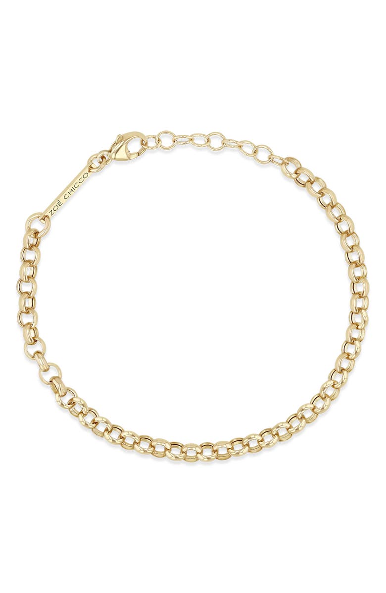 Zoë Chicco 14K Yellow Gold Large Rolo Chain Bracelet, Alternate, color, 14K Yellow Gold