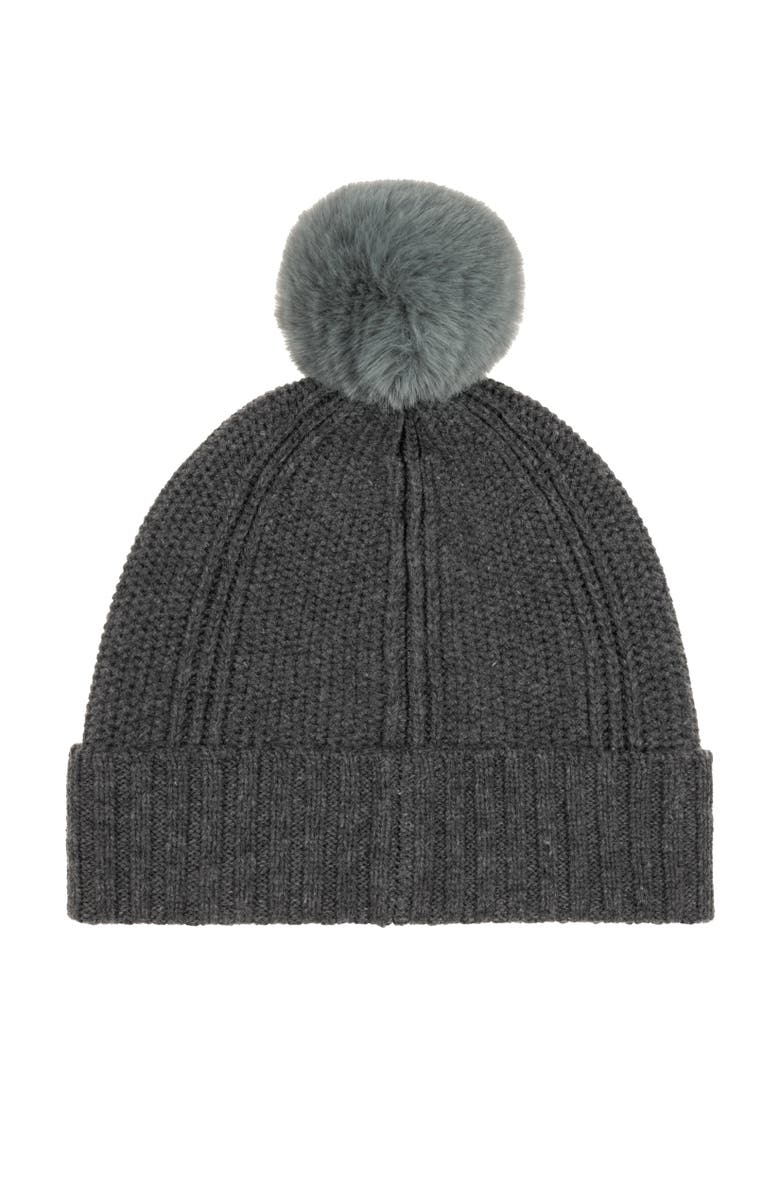 Echo Arched Rib Beanie, Alternate, color, Charcoal