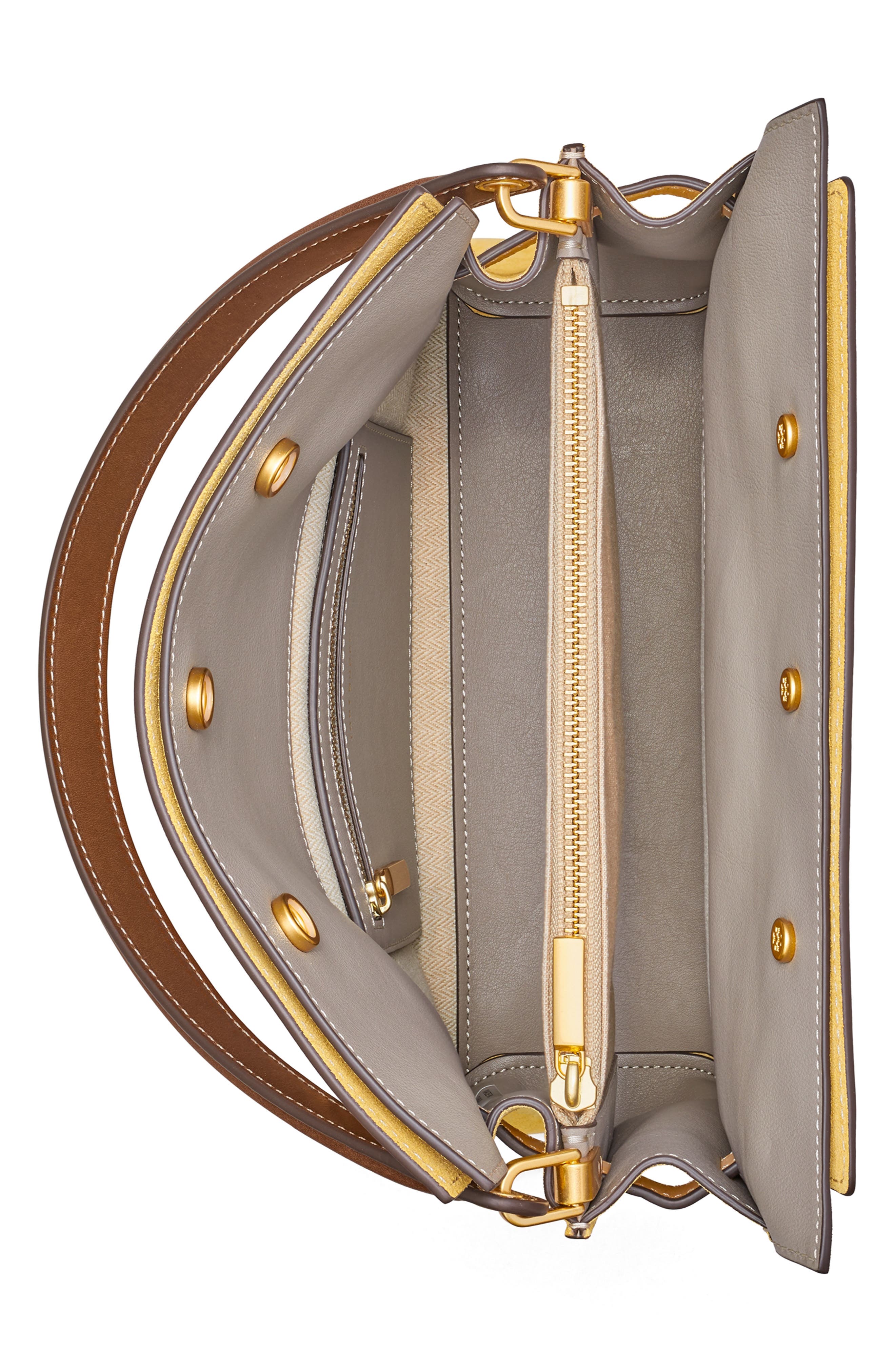 Tory Burch Lee Radziwill Small Double Bag, Alternate, color, 