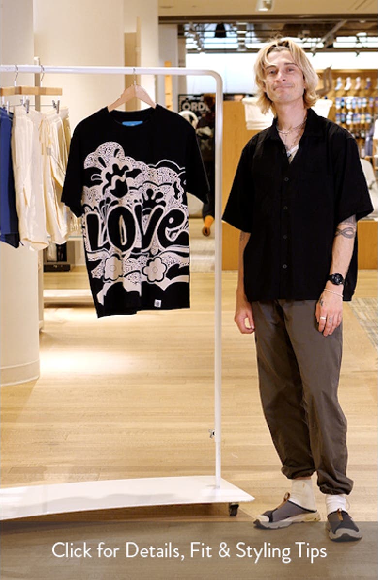 Love Flower Graphic T-Shirt, sales video thumbnail