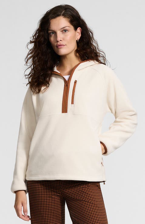 Anyweather RainDefense Hooded Half Zip Fleece Pullover