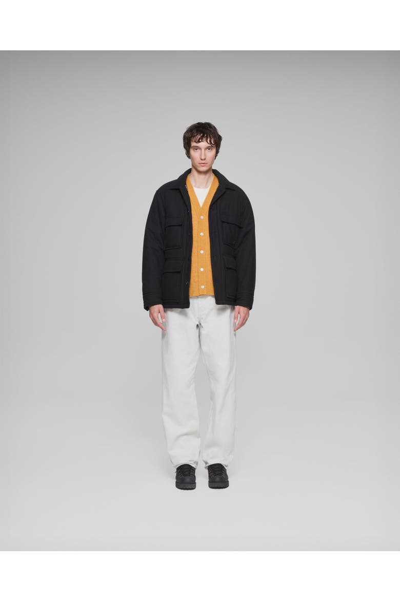 Cashmere Primaloft Chore Jacket, Alternate, color, Black