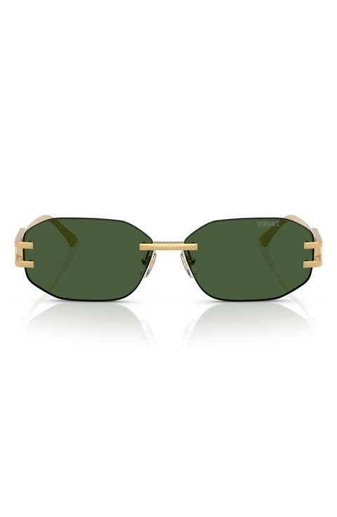 58mm Oval Sunglasses