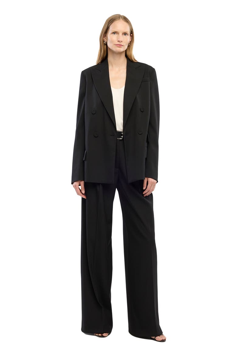 Oversized Double Breasted Jacket | Black, Main, color, BLACK