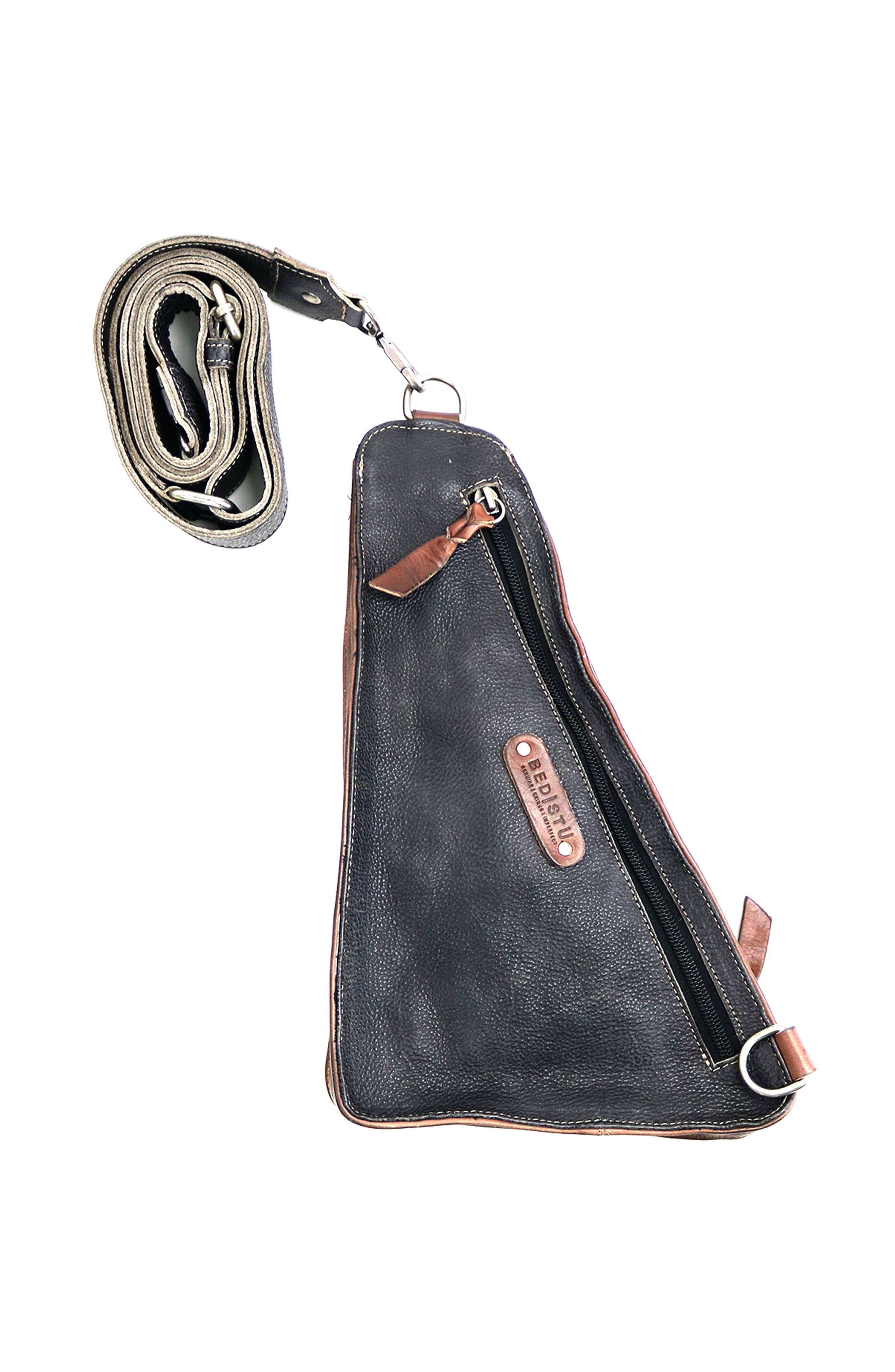 Bed Stu Adept Sling, Alternate, color, Black Teak Rustic