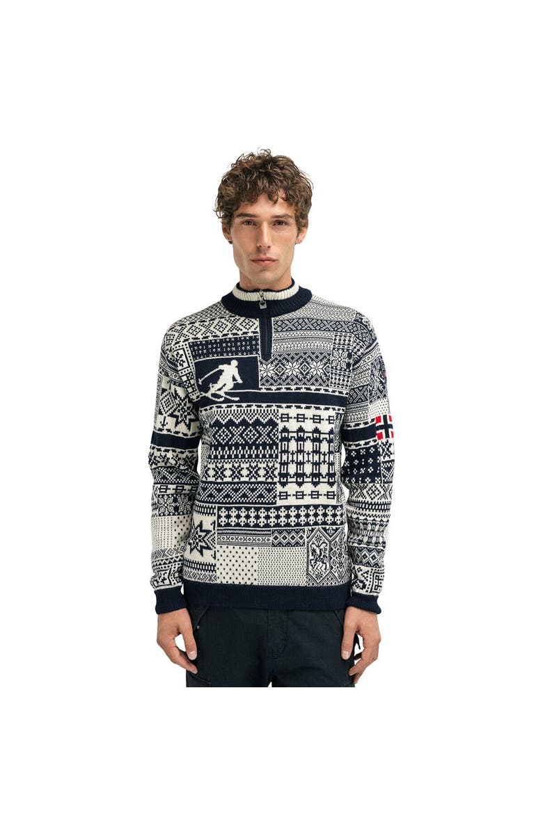 Dale of Norway Ol History Sweater - Men's, Main, color, Navy/Off White/Raspberry