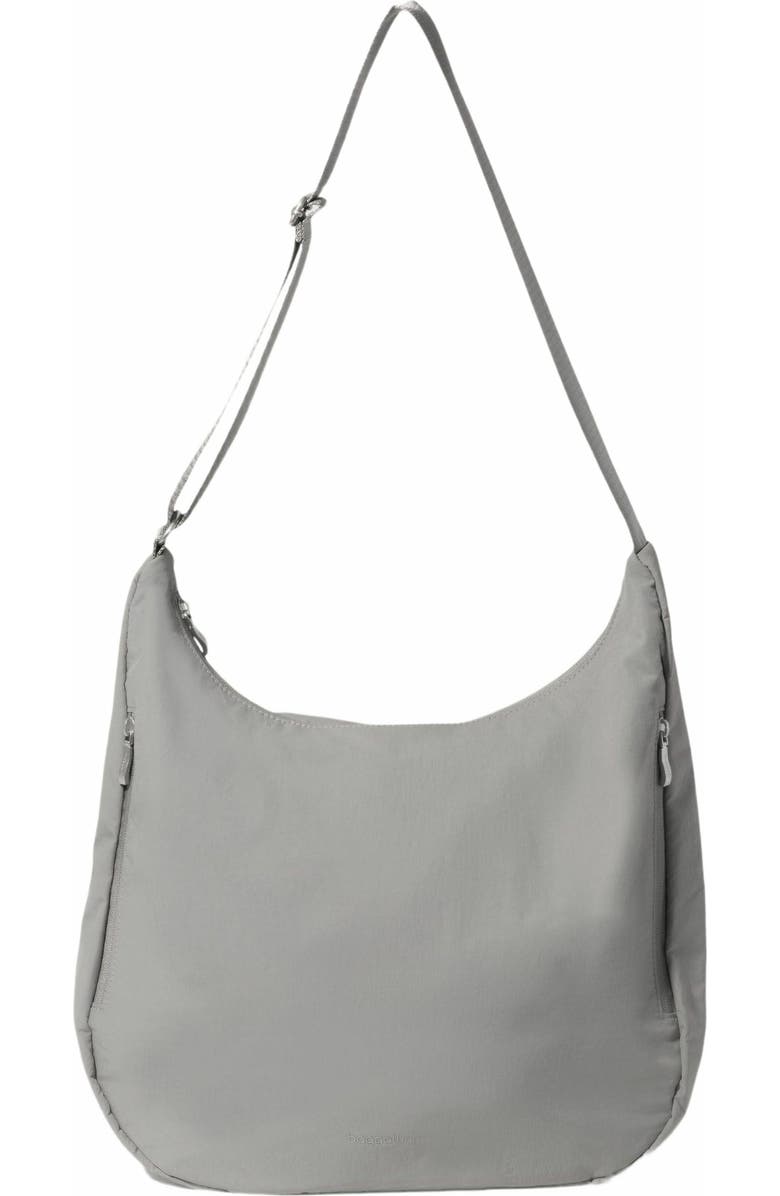 BAGGALLINI Swift Hobo Crossbody, Main, color, B-Lite Silver Sand