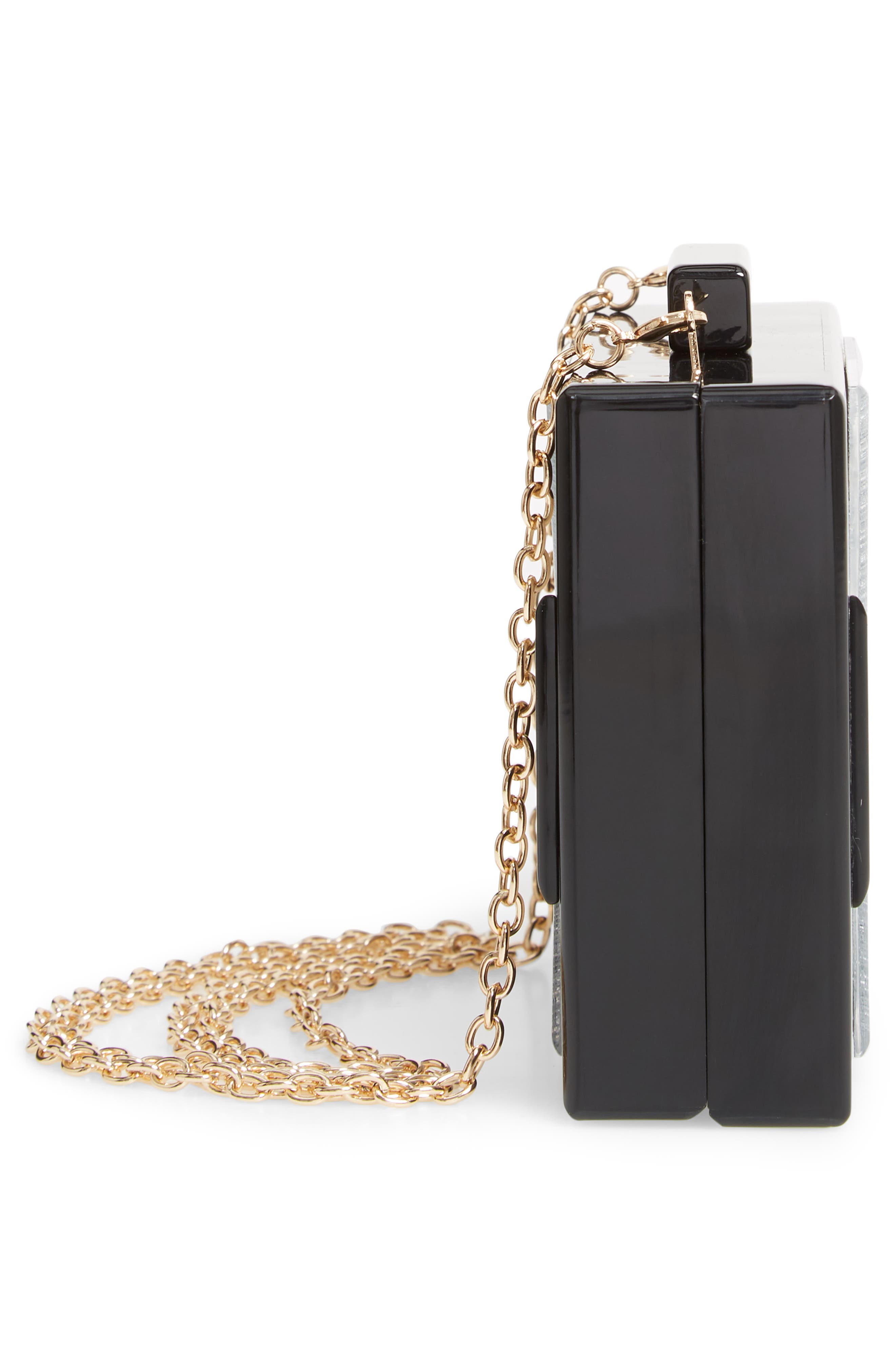 Like Dreams Geo Glitter Box Clutch, Alternate, color, 