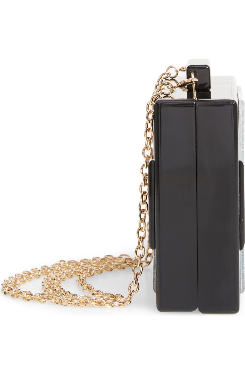 Like Dreams Geo Glitter Box Clutch, Alternate, color,