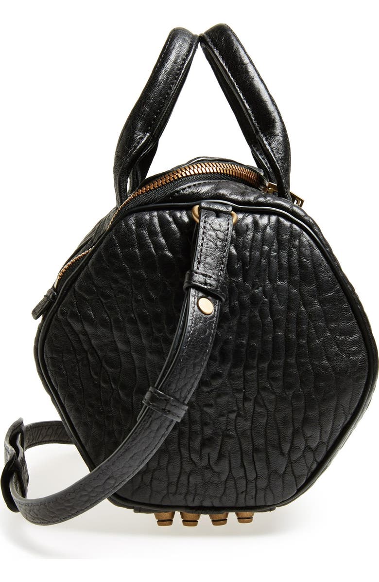 Alexander Wang 'Rockie - Antique Brass' Leather Crossbody Satchel, Alternate, color,