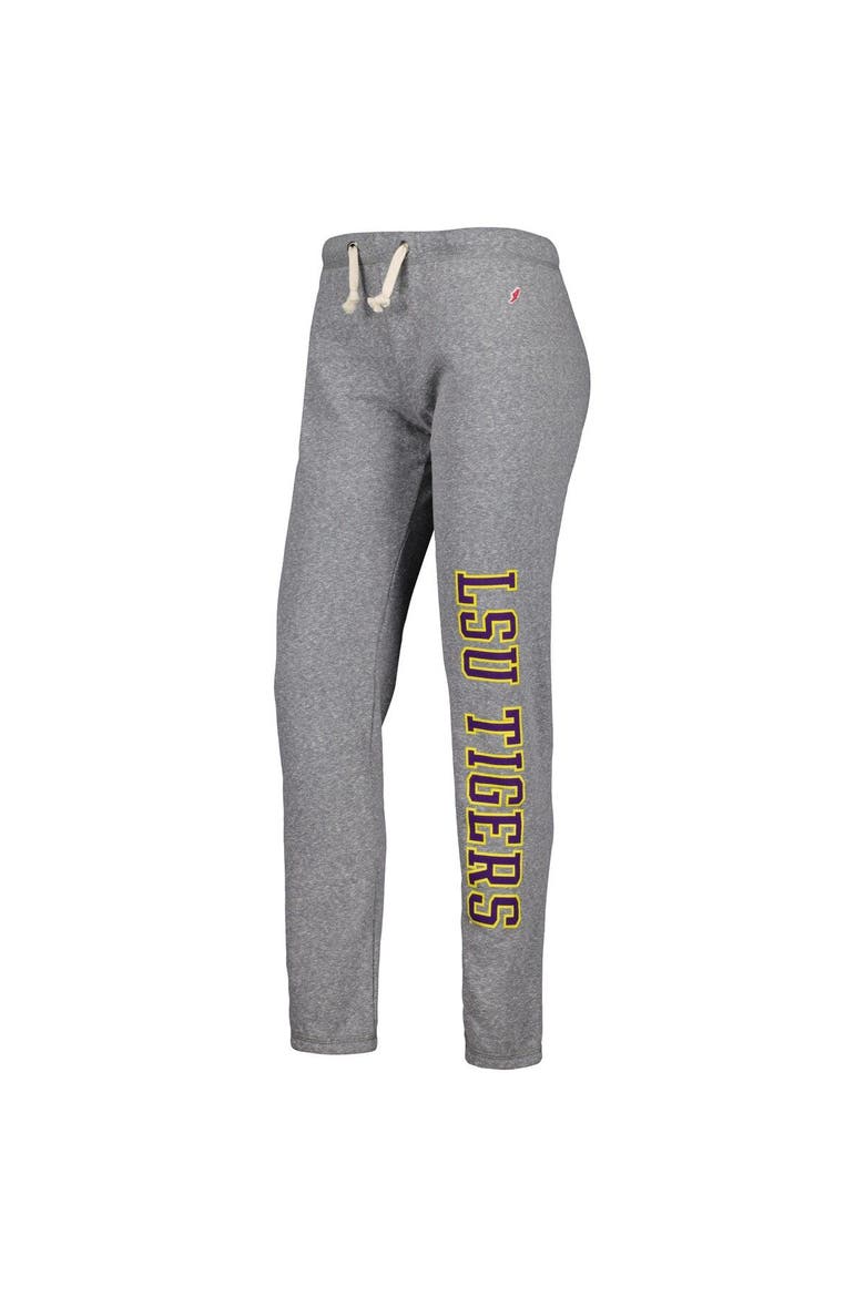 Women's League Collegiate Wear Heather Gray LSU Tigers Victory Springs Tri-Blend Jogger Pants, Alternate, color, Heather Gray