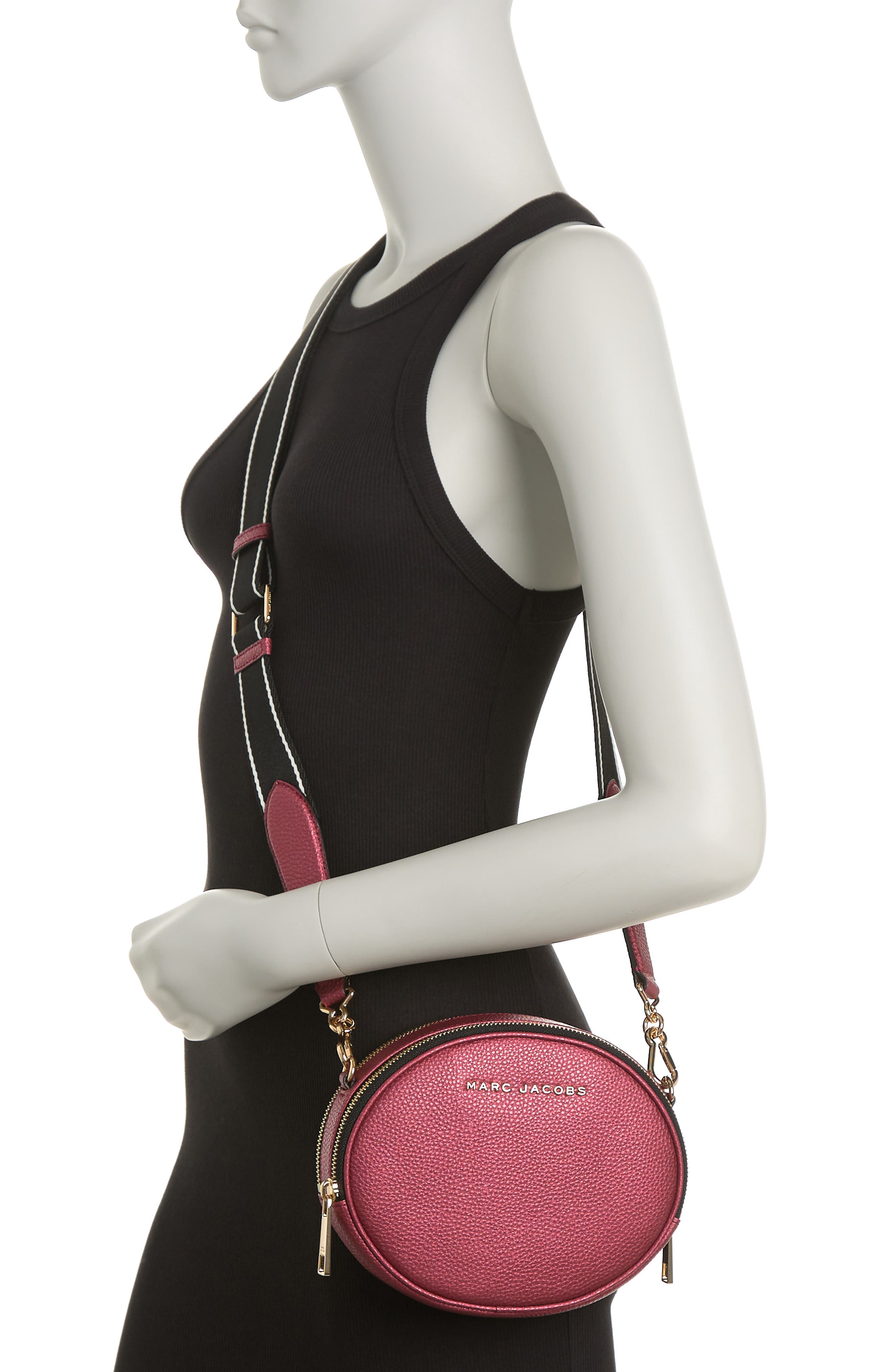 Oval Crossbody Bag, Alternate, color, RUBY