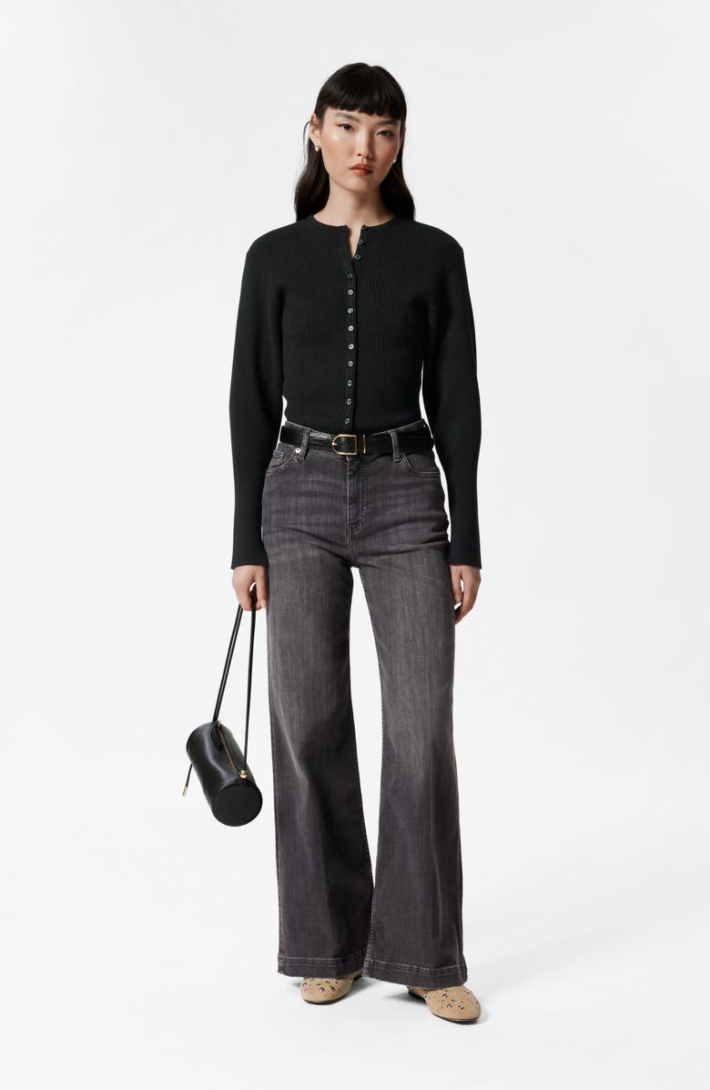 & Other Stories Fitted Rib Cardigan, Alternate, color, 