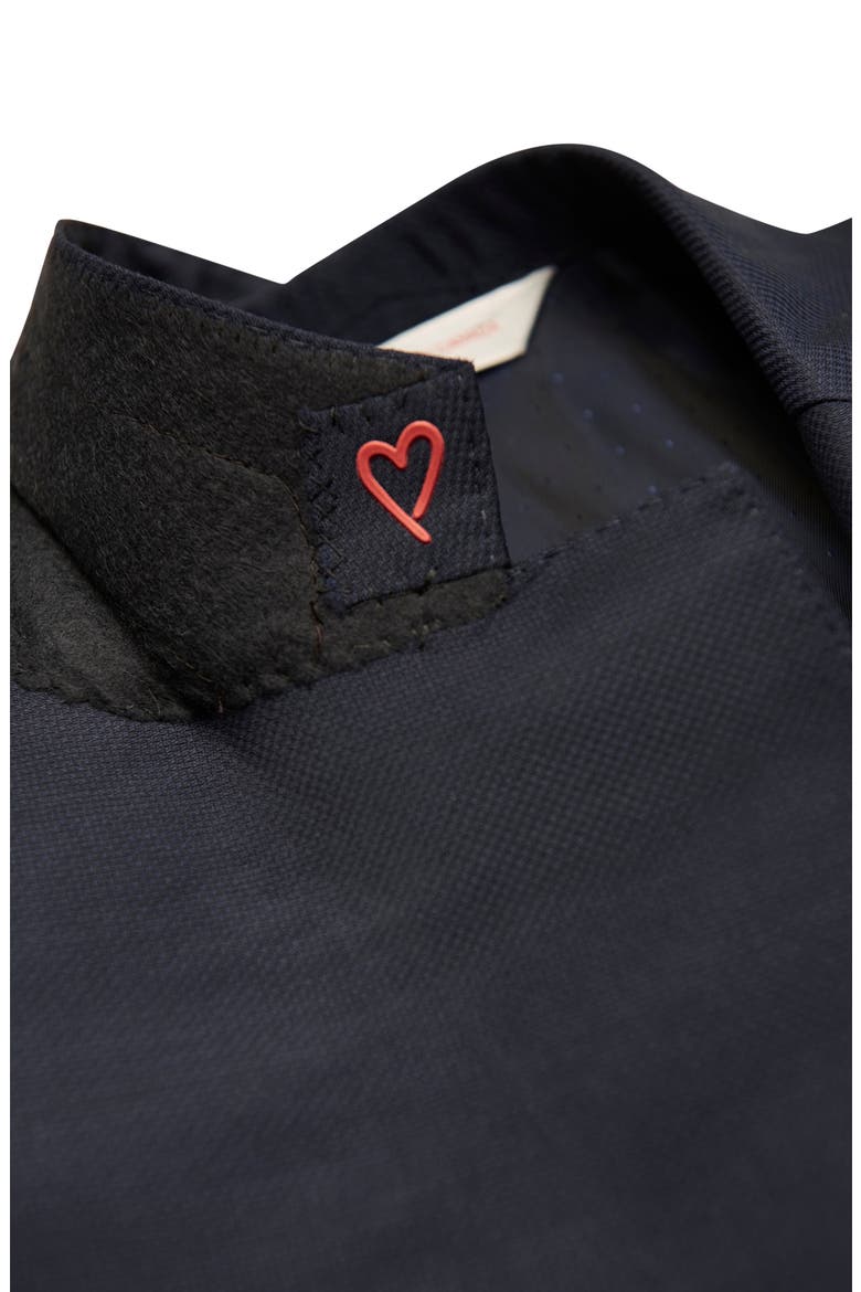 Double Twist Wool Blazer, Alternate, color, BLUE