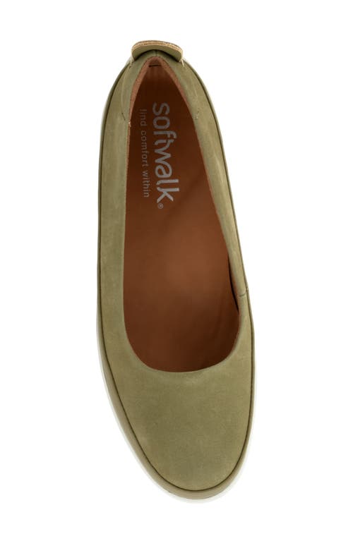 Softwalk ® Disa Flat In Olive Nubuck