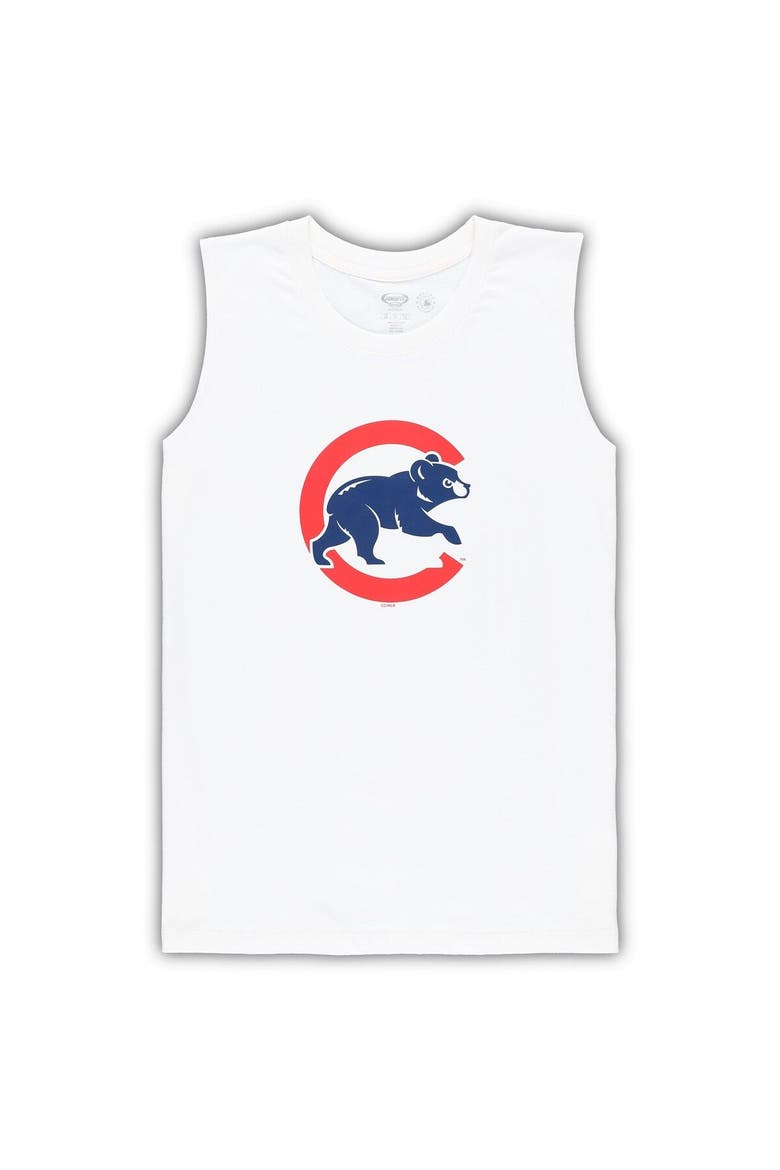 Women's Concepts Sport White/Royal Chicago Cubs Plus Size Tank Top & Shorts Sleep Set, Alternate, color, White