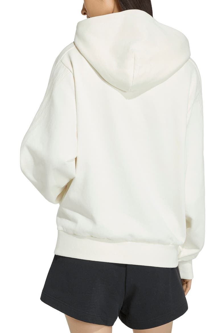 3-Stripes Hoodie, Alternate, color, OFF WHITE/ OFF WHITE