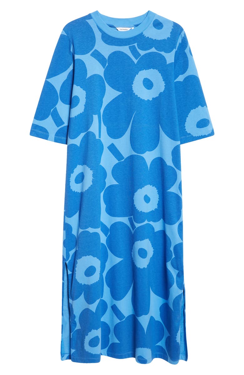 Marimekko Midia Unikko Relaxed Fit Cotton T-Shirt Dress, Alternate, color, 