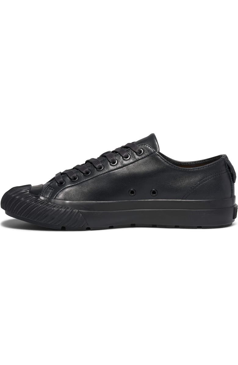 P.F. Flyers Grounder Leather Low-Top Sneaker, Alternate, color, Black