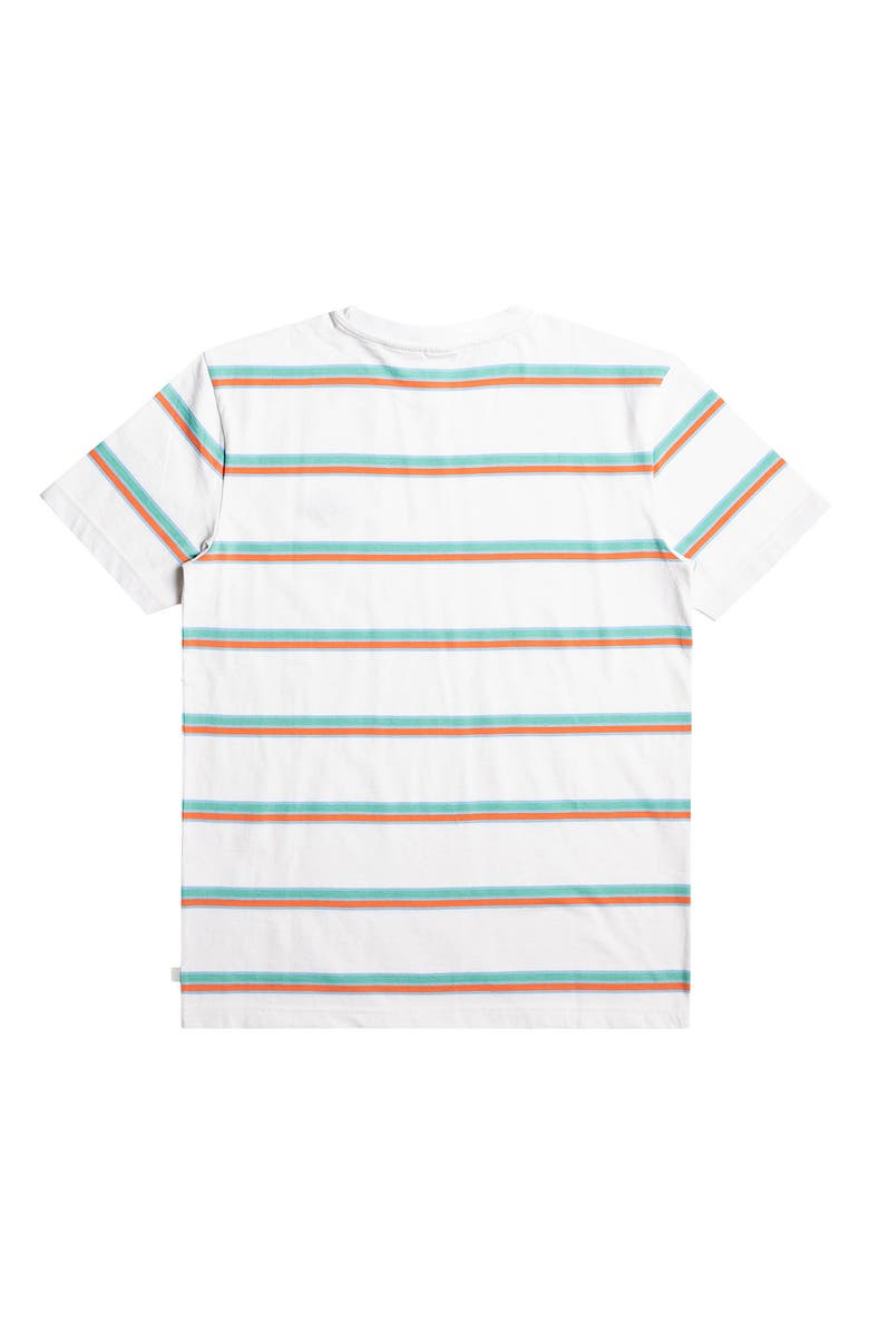 Quiksilver Mystery Point Stripe Organic Cotton T-Shirt, Alternate, color,