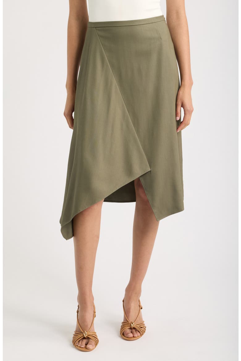 Voxana Asymmetric Wrap Skirt, Main, color, TEA LEAF