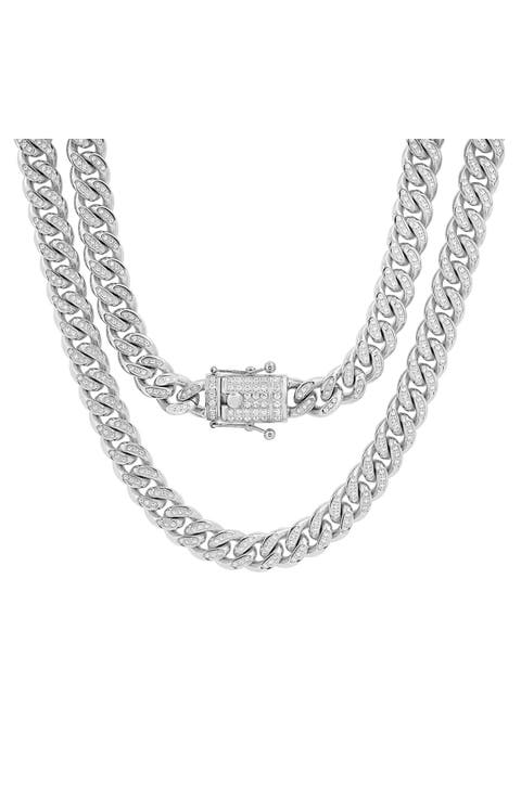Men's 18k Gold Plated Curb Chain Necklace