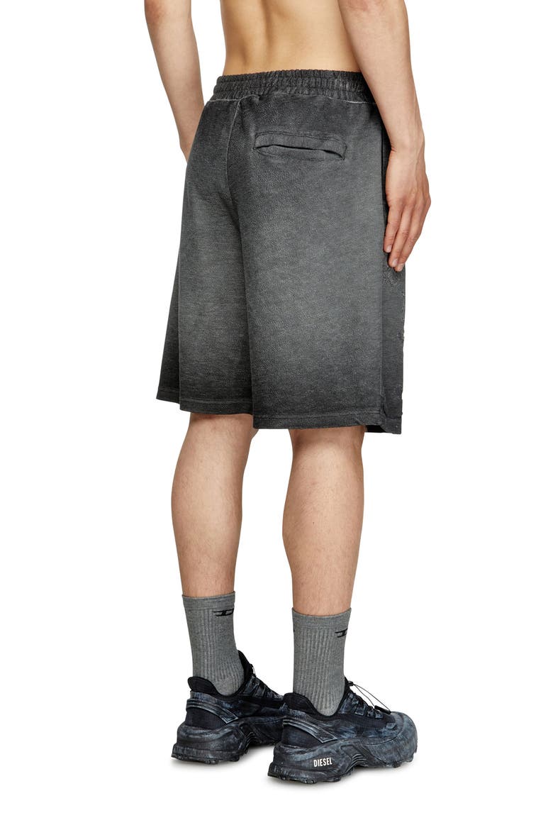 P-Crowde Laser Etched Sweat Shorts, Alternate, color, GREY