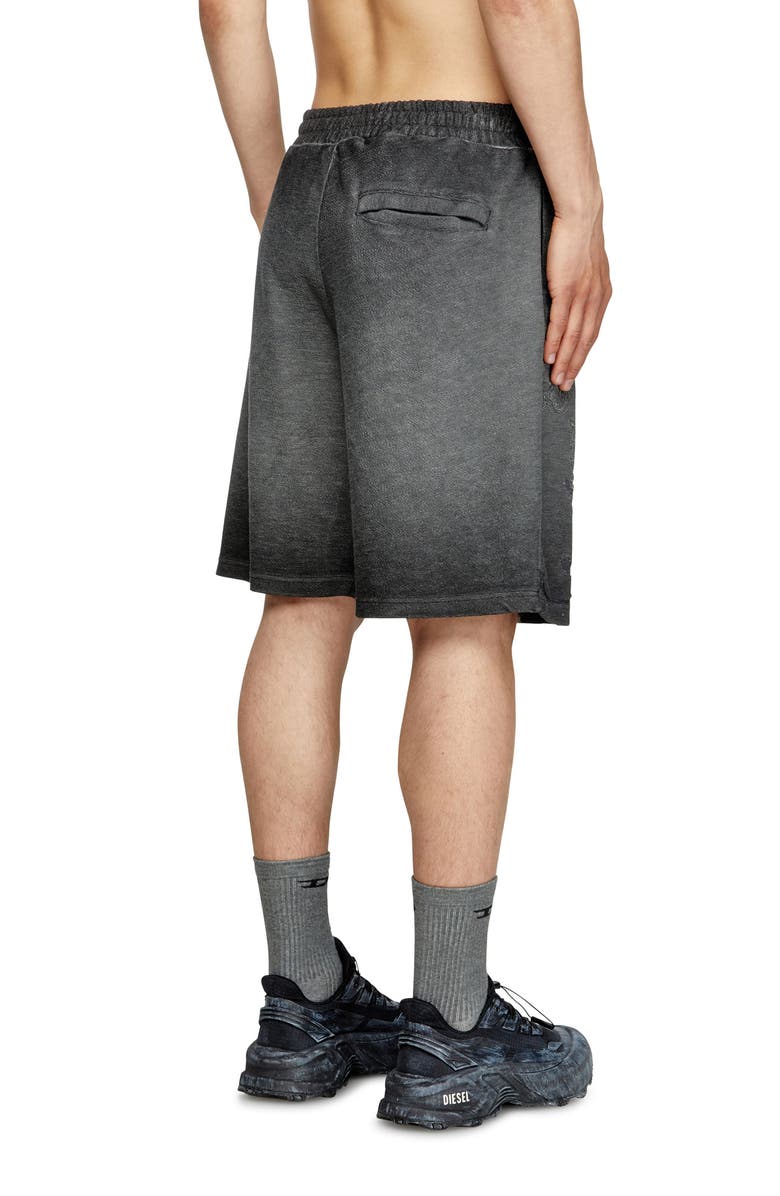 DIESEL<sup>®</sup> P-Crowde Laser Etched Sweat Shorts, Alternate, color, Grey