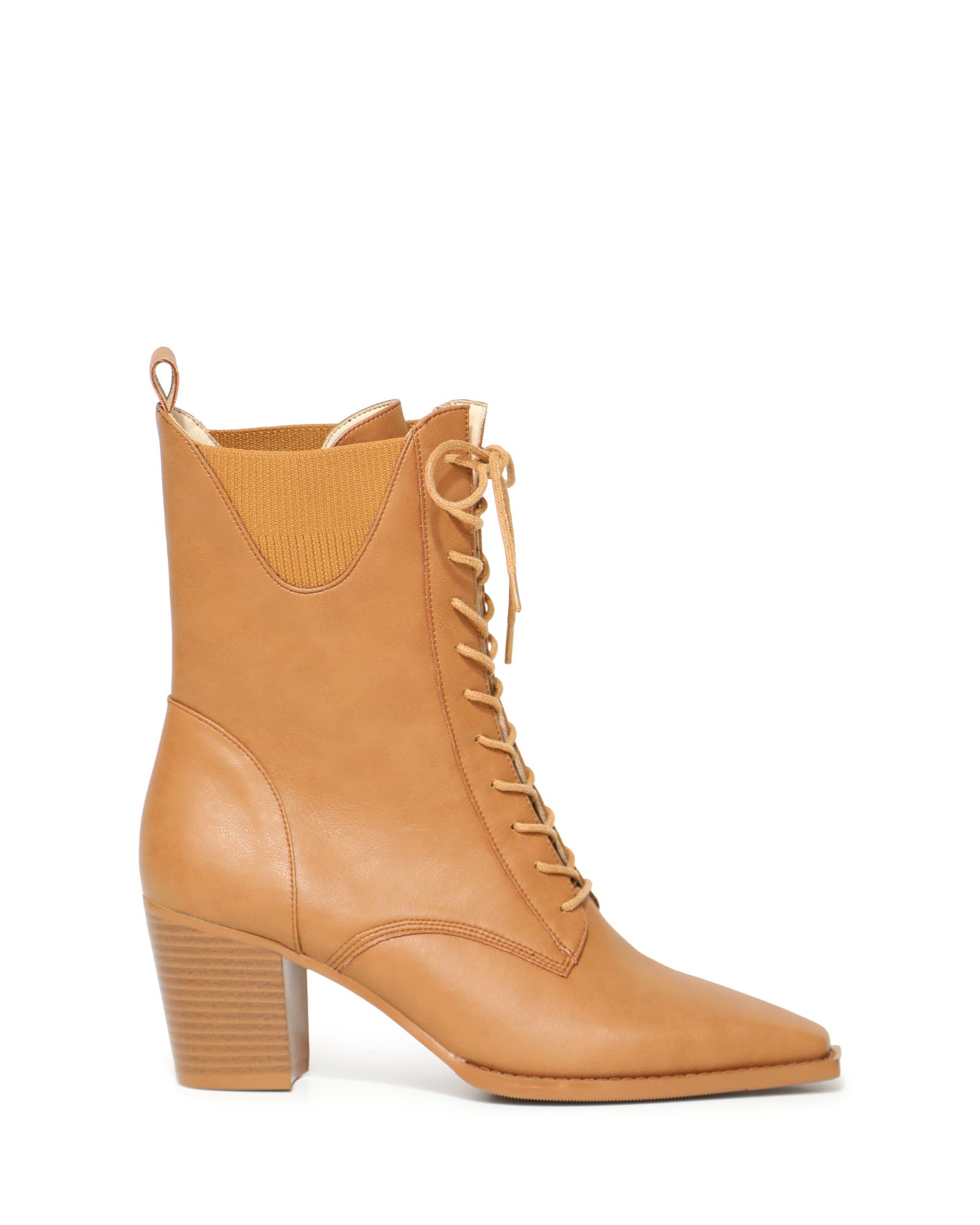 Jumping Ship Laced Boot, Main, color, Medium Brown