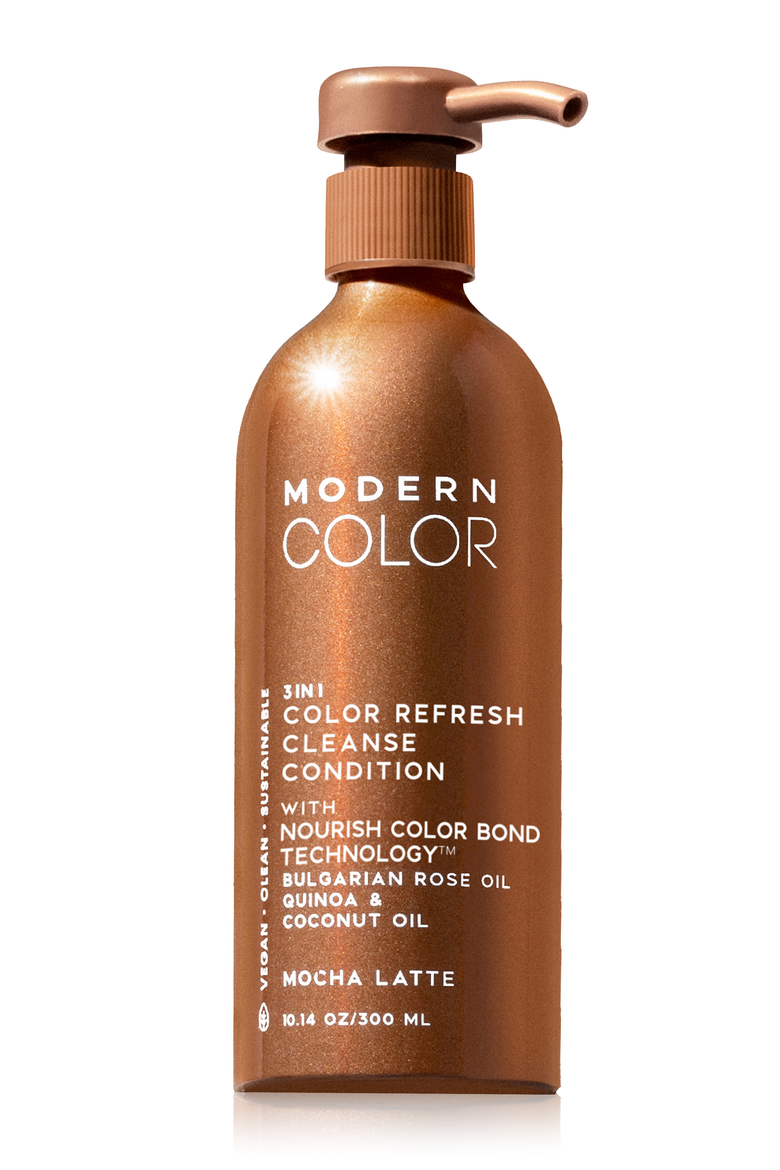 Mocha Latte 3-in-1 Hair Color Refresh Cleanse Conditioner, Main, color, Single