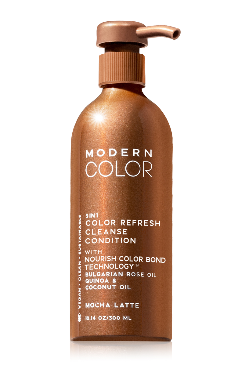 Modern Color Mocha Latte 3-in-1 Hair Color Refresh Cleanse Conditioner, Main, color, Single