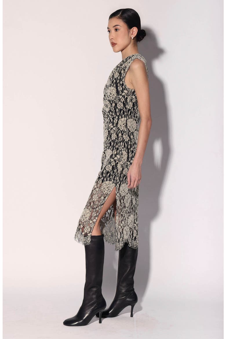 Deana Dress, Alternate, color, Ivory / Black
