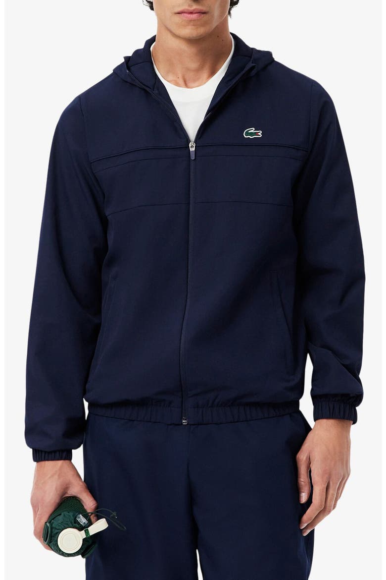 Water Repellent Hooded Taffeta Jacket, Main, color, MARINE/ MARINE-MARINE