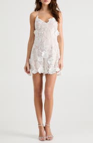 HELSI Renee Beaded Floral Appliqué Sleeveless Minidress