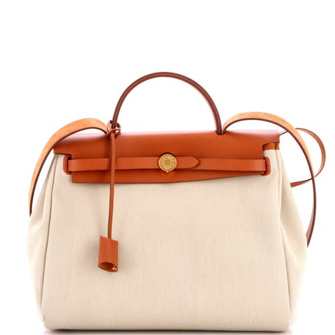 Herbag Zip Leather and Toile 31