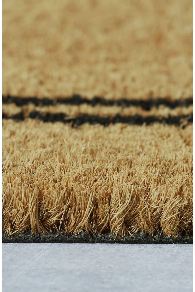 Welcome Stripe Coir Doormat, Alternate, color, GREEN